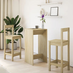 vidaXL Bar Table Sonoma Oak 51x50x103,5 cm Engineered Wood 3