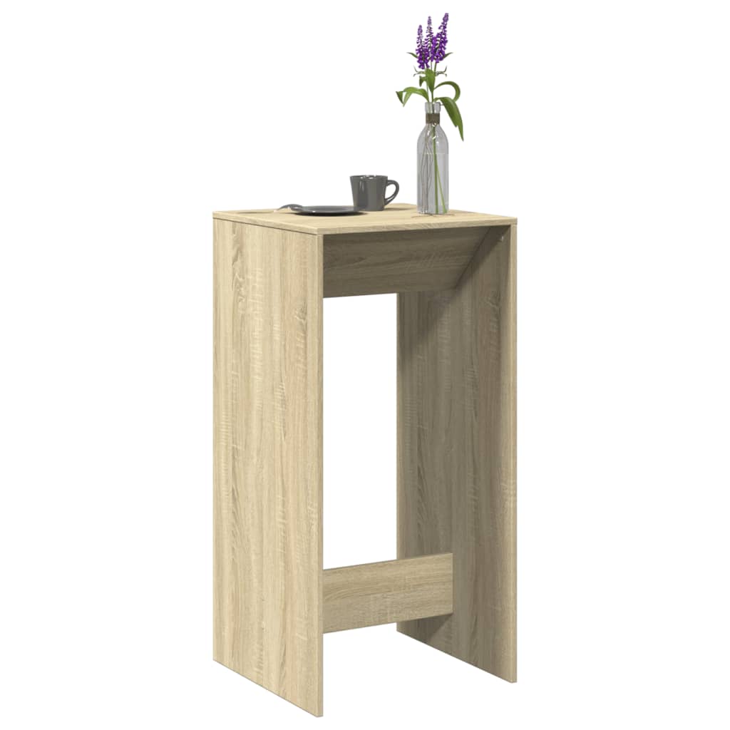 vidaXL Bar Table Sonoma Oak 51x50x103,5 cm Engineered Wood 1