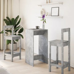 vidaXL Bar Table Concrete Grey 51x50x103,5 cm Engineered Wood 3