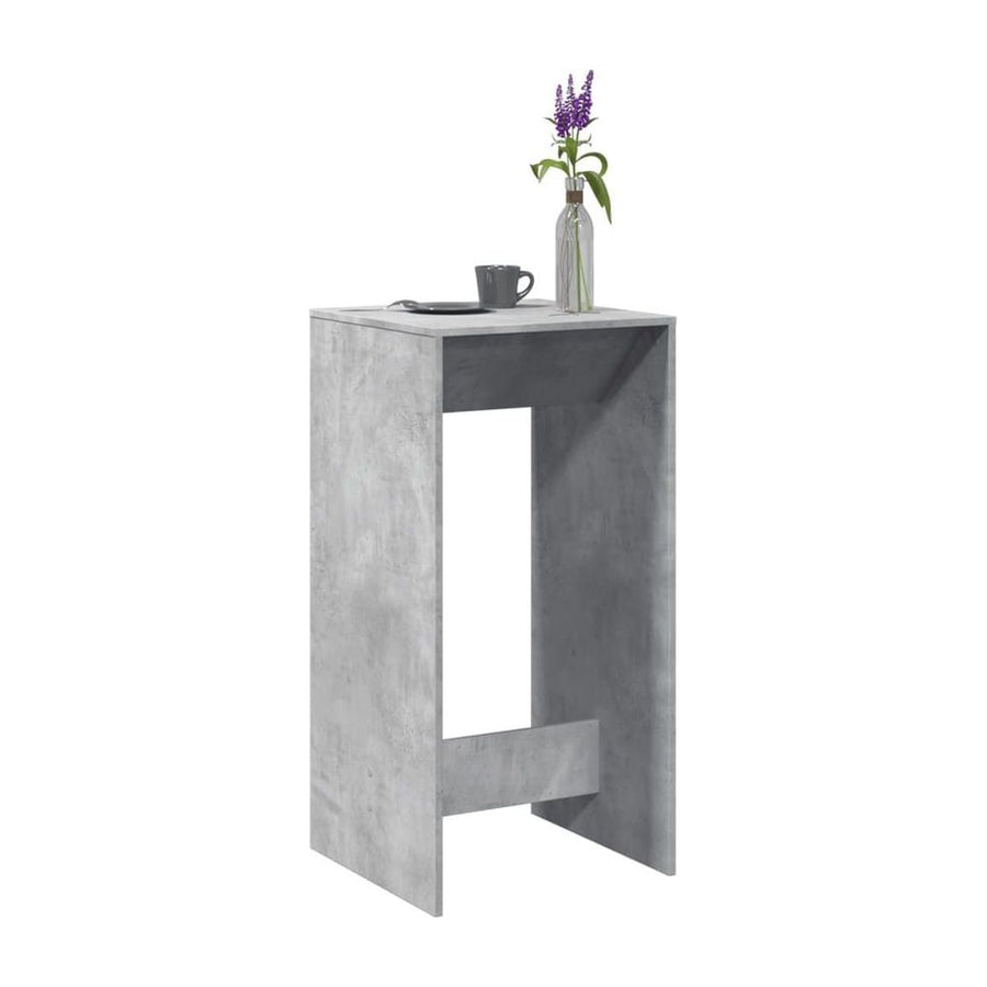 Bar Table Concrete Grey Engineered Wood