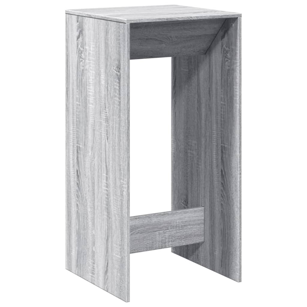 vidaXL Bar Table Grey Sonoma 51x50x103,5 cm Engineered Wood 2