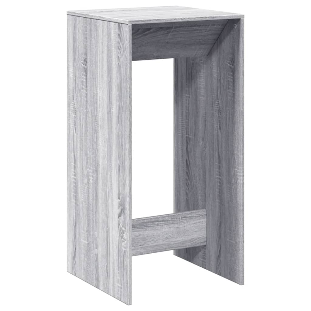 vidaXL Bar Table Grey Sonoma 51x50x103,5 cm Engineered Wood 5