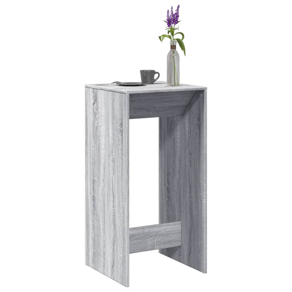 vidaXL Bar Table Grey Sonoma 51x50x103,5 cm Engineered Wood 1