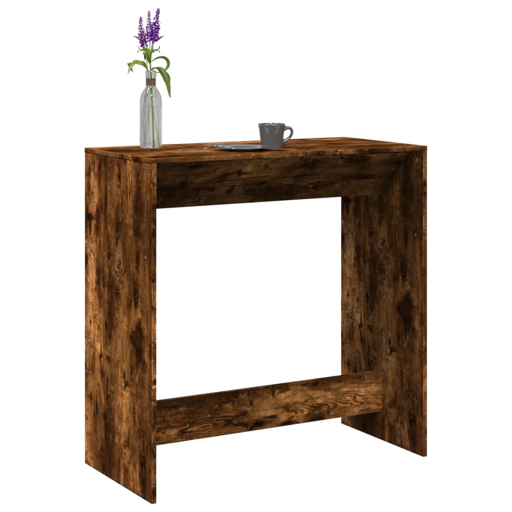 Bar Table Engineered Wood in Smoked Oak
