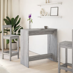 vidaXL Bar Table Grey Sonoma 102x50x103,5 cm Engineered Wood 3