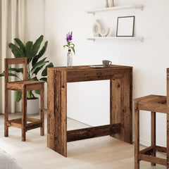 vidaXL Bar Table Old Wood 102x50x103,5 cm Engineered Wood 3
