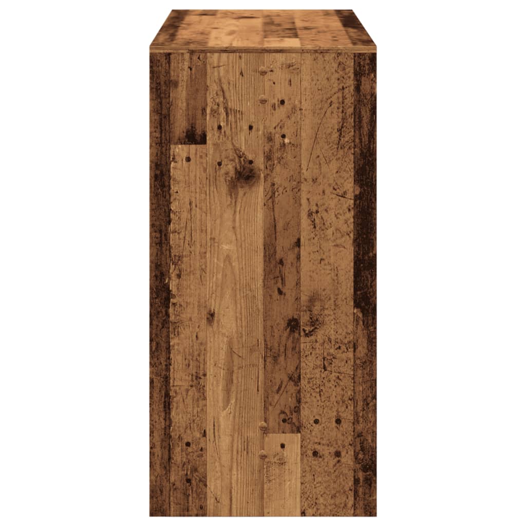 vidaXL Bar Table Old Wood 102x50x103,5 cm Engineered Wood 6