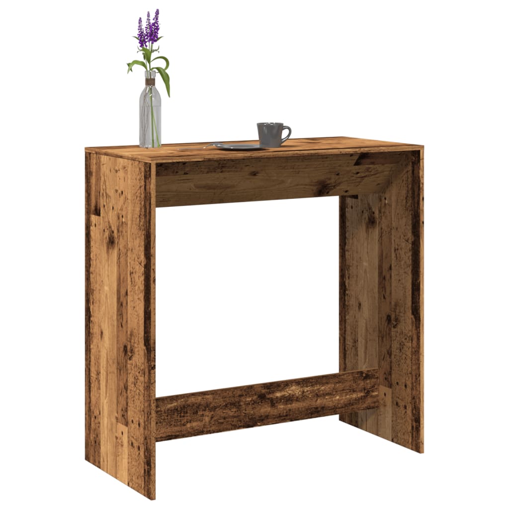 vidaXL Bar Table Old Wood 102x50x103,5 cm Engineered Wood 1