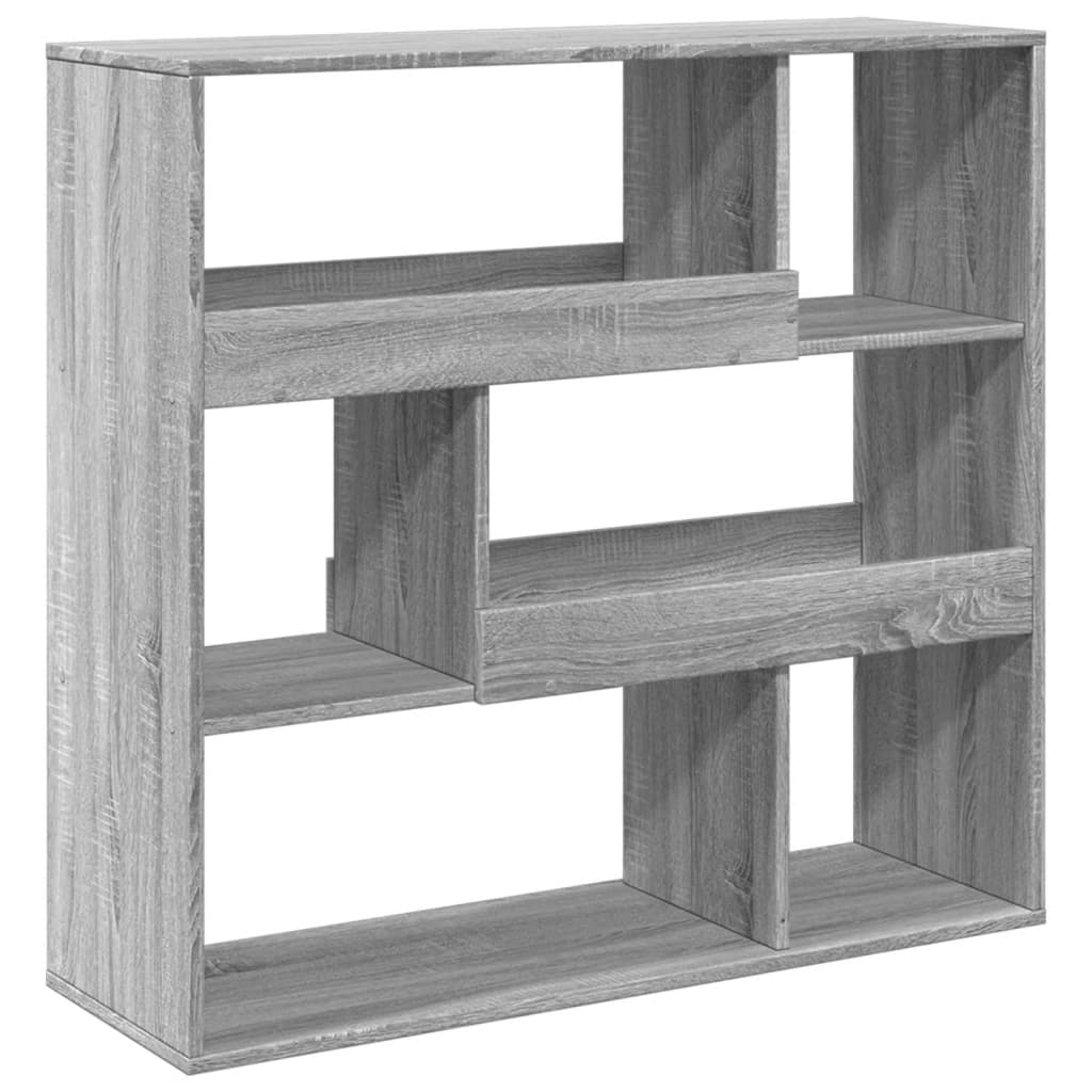 vidaXL Book Cabinet/Room Divider Grey Sonoma 100x33x94,5 cm 4