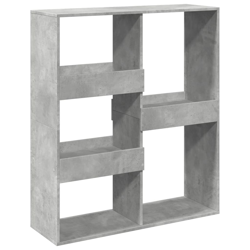 vidaXL Book Cabinet/Room Divider Concrete Grey 100x33x115 cm 2
