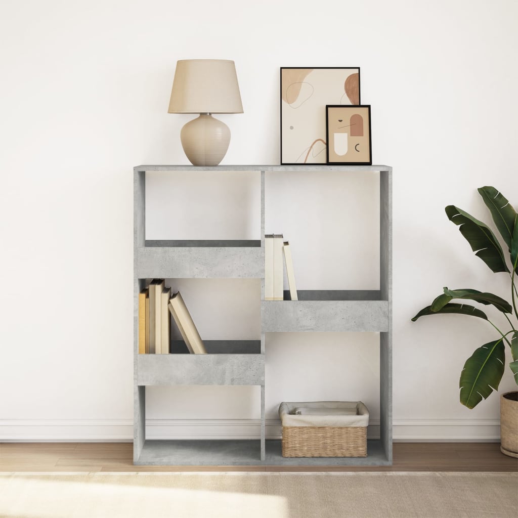 vidaXL Book Cabinet/Room Divider Concrete Grey 100x33x115 cm 1