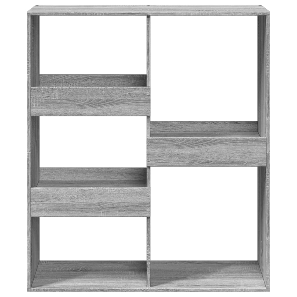 vidaXL Book Cabinet/Room Divider Grey Sonoma 100x33x115 cm 4