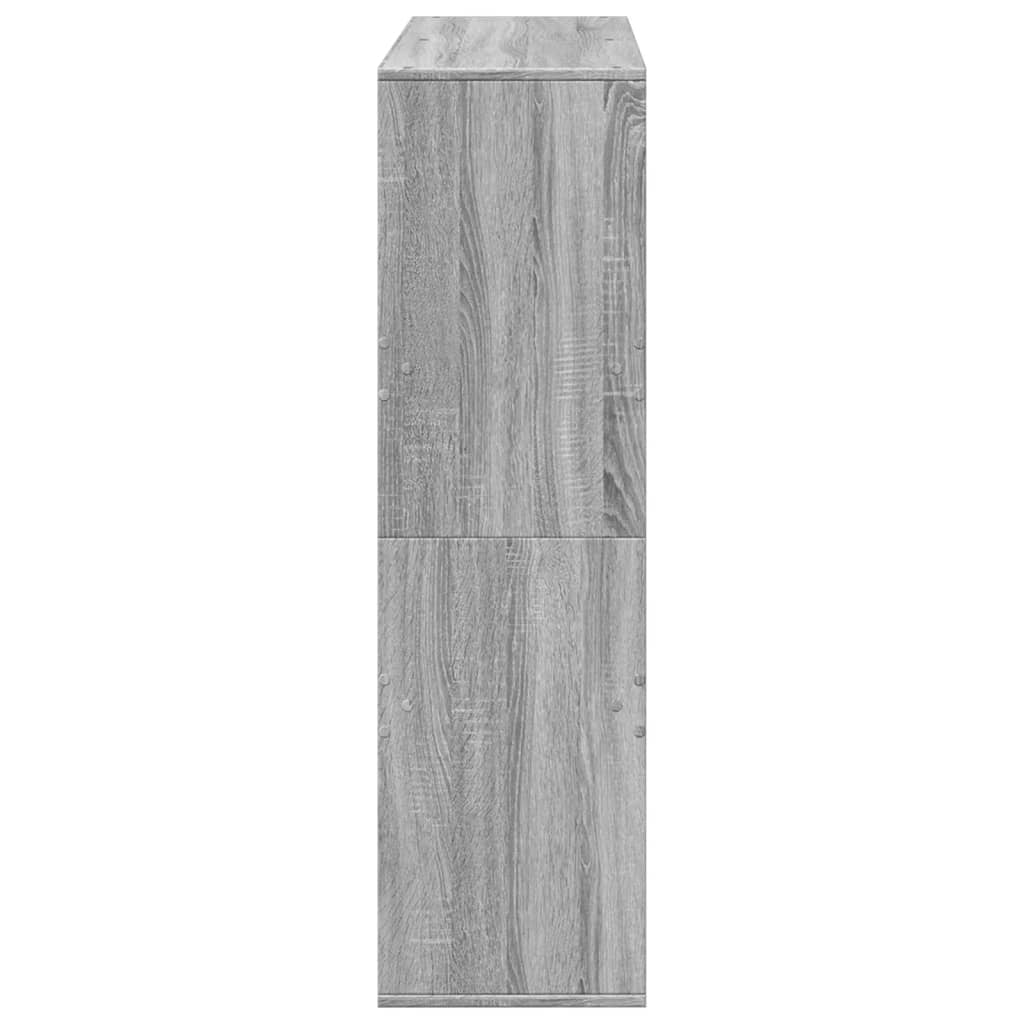 vidaXL Book Cabinet/Room Divider Grey Sonoma 100x33x115 cm 5
