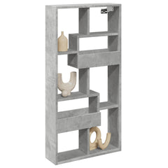 vidaXL Wall Cabinet Concrete Grey 50x15x100 cm Engineered Wood 3