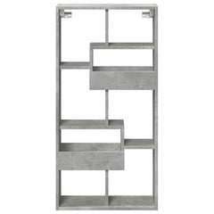 vidaXL Wall Cabinet Concrete Grey 50x15x100 cm Engineered Wood 4