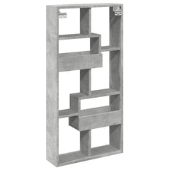 vidaXL Wall Cabinet Concrete Grey 50x15x100 cm Engineered Wood 6