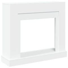 vidaXL Fireplace Surround White 100x30x87.5 cm Engineered Wood 2