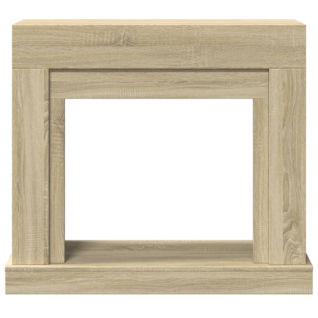 vidaXL Fireplace Surround Sonoma Oak 100x30x87.5 cm Engineered Wood 4