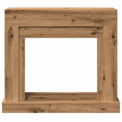 vidaXL Fireplace Surround Artisan Oak 100x30x87.5 cm Engineered Wood 4