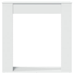 vidaXL Fireplace Surround White 100x20x100 cm Engineered Wood 4