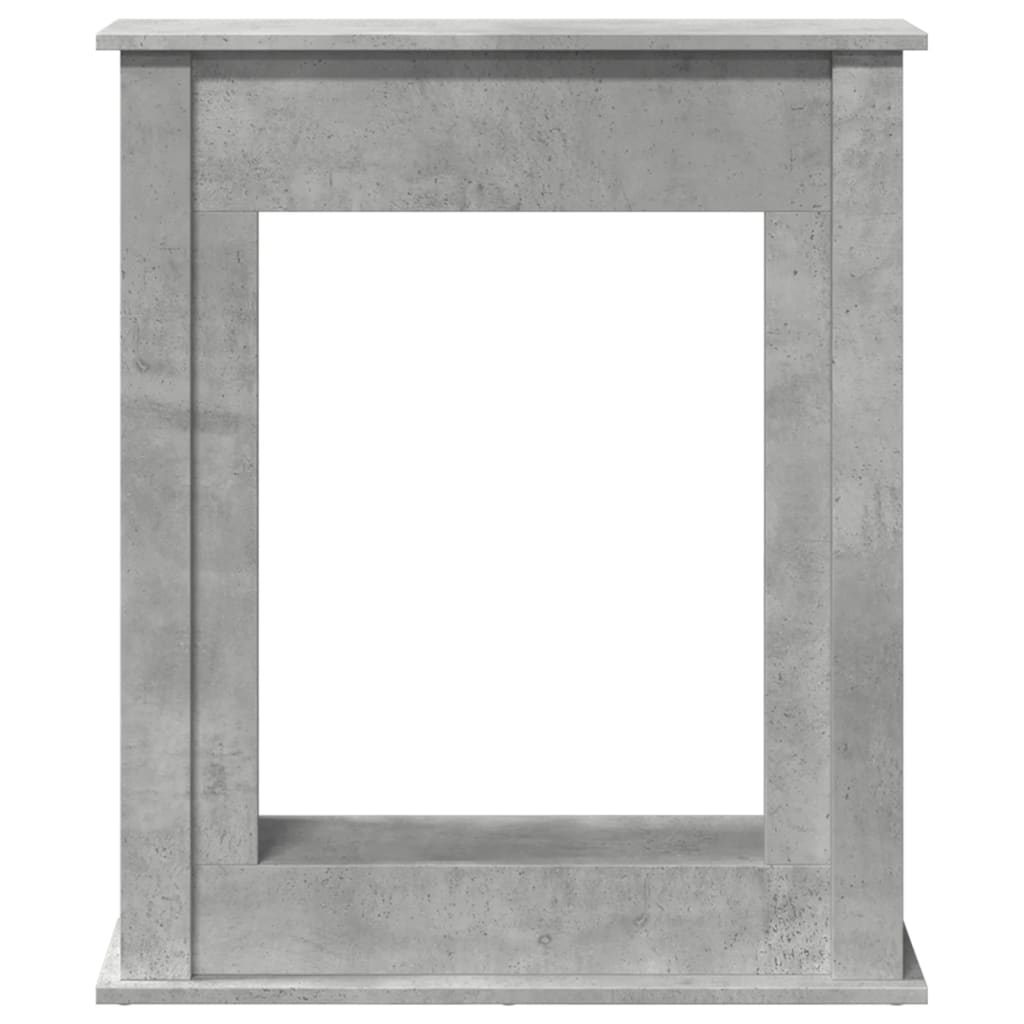 vidaXL Fireplace Surround Concrete Grey 75x20x87.5 cm Engineered Wood 4