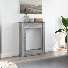 vidaXL Fireplace Surround Grey Sonoma 75x20x87.5 cm Engineered Wood 3