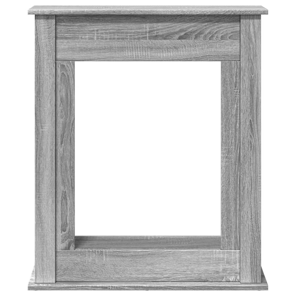 vidaXL Fireplace Surround Grey Sonoma 75x20x87.5 cm Engineered Wood 4