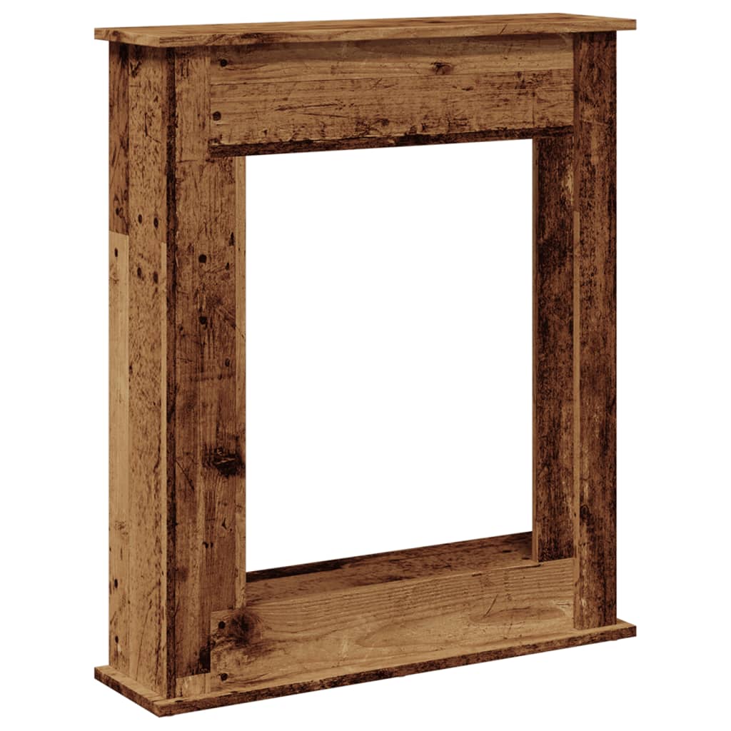 vidaXL Fireplace Surround Old Wood 75x20x87.5 cm Engineered Wood 2
