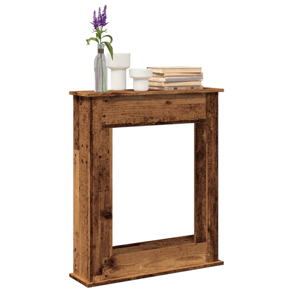 vidaXL Fireplace Surround Old Wood 75x20x87.5 cm Engineered Wood 1