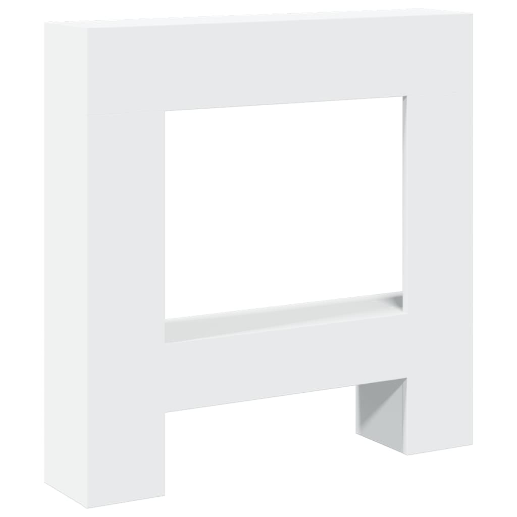 vidaXL Fireplace Surround White 81x18x82 cm Engineered Wood 2