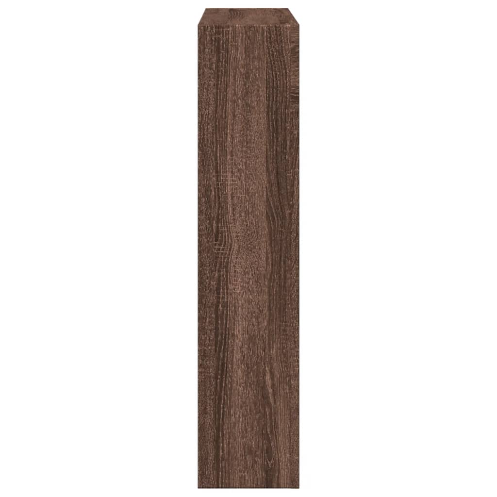 vidaXL Fireplace Surround Brown Oak 81x18x82 cm Engineered Wood 5