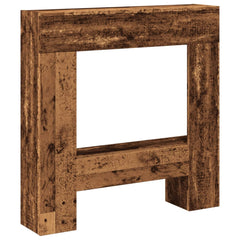 vidaXL Fireplace Surround Old Wood 81x18x82 cm Engineered Wood 2