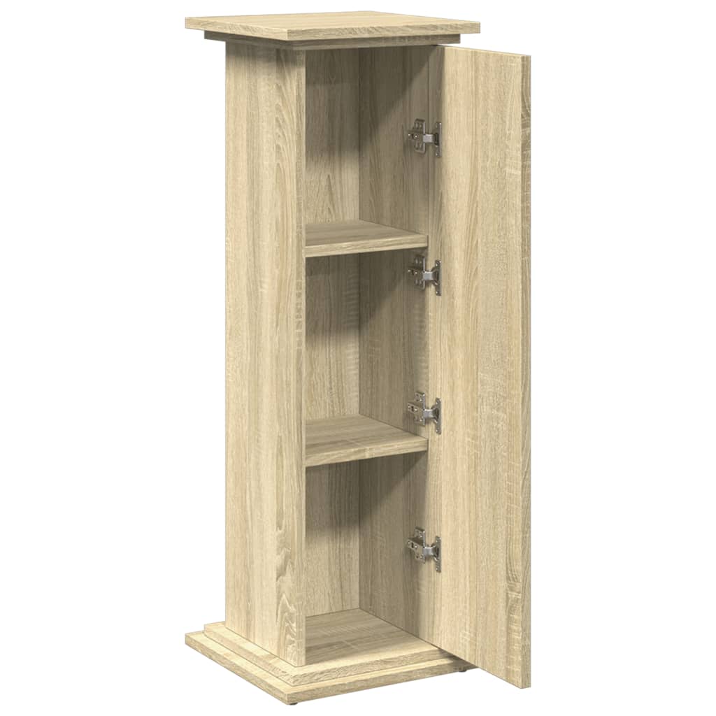 vidaXL Display Stand with Storage Sonoma Oak 31x30x90 cm Engineered Wood 6