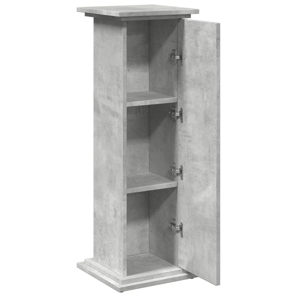 vidaXL Display Stand with Storage Concrete Grey 31x30x90 cm Engineered Wood 6