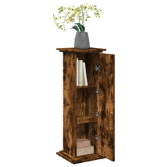 vidaXL Display Stand with Storage Smoked Oak 31x30x90 cm Engineered Wood 4