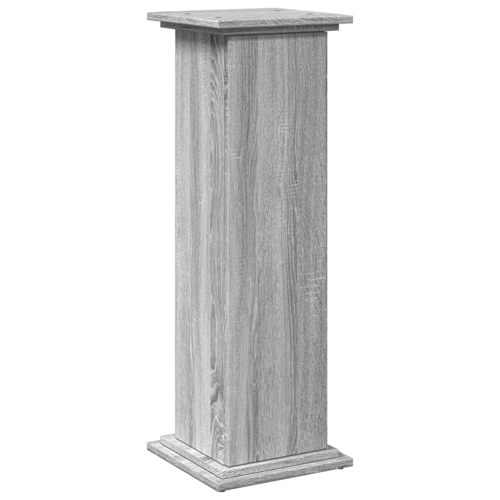 vidaXL Display Stand with Storage Grey Sonoma 31x30x90 cm Engineered Wood 2