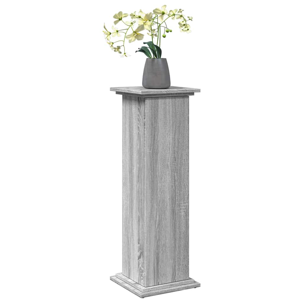 vidaXL Display Stand with Storage Grey Sonoma 31x30x90 cm Engineered Wood 3