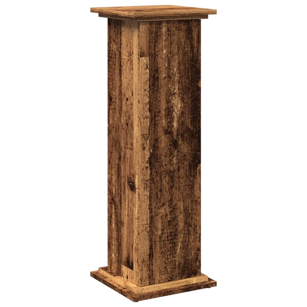 vidaXL Display Stand with Storage Old Wood 31x30x90 cm Engineered Wood 2