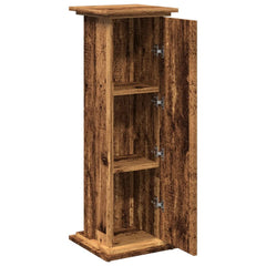 vidaXL Display Stand with Storage Old Wood 31x30x90 cm Engineered Wood 4