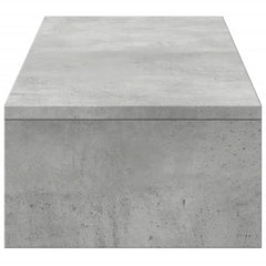 vidaXL Monitor Stand with Drawers Concrete Grey 100x27x15 cm Engineered Wood 6