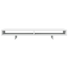 vidaXL Monitor Stand White 100x27x15 cm Engineered Wood 4