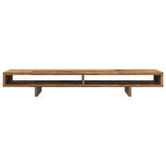 vidaXL Monitor Stand Old Wood 100x27x15 cm Engineered Wood 4