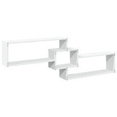 vidaXL Wall Cabinet 158x18x53 cm White Engineered Wood 6