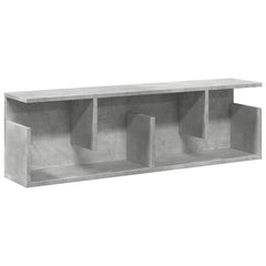 vidaXL Wall Cabinet 100x20x30 cm Concrete Grey Engineered Wood 2