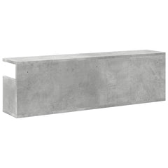 vidaXL Wall Cabinet 100x20x30 cm Concrete Grey Engineered Wood 6