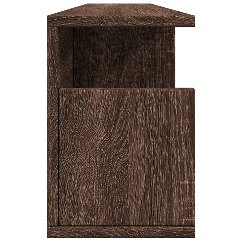 vidaXL Wall Cabinet 100x20x30 cm Brown Oak Engineered Wood 5
