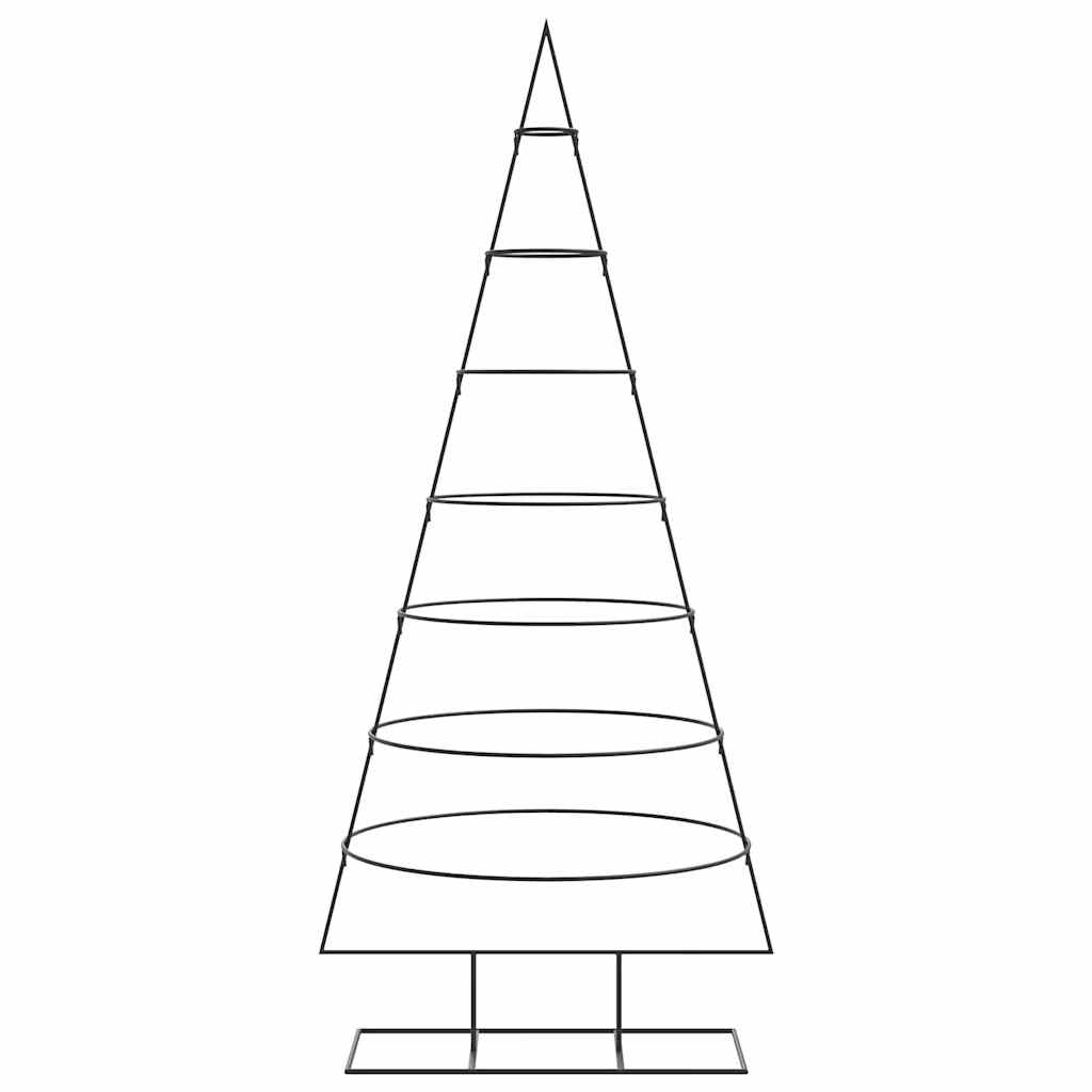 vidaXL | Metal Christmas Tree | Black 180 cm Powder-coated steel 3