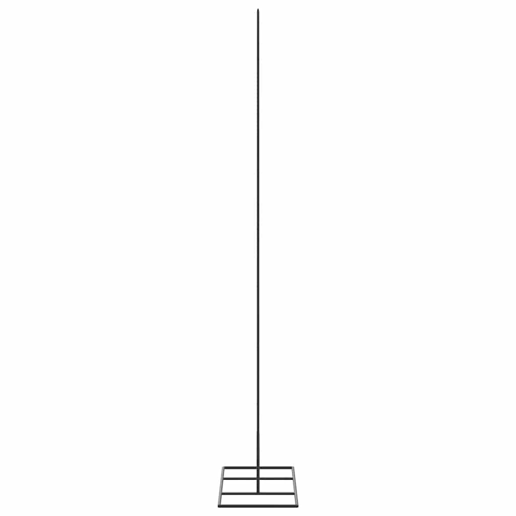 vidaXL Metal Christmas Tree for Decoration Black 150 cm 4