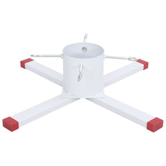 vidaXL Christmas Tree Stand White 61x61x15.5 cm 4