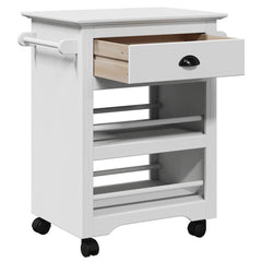 vidaXL Kitchen Trolley BODO White 67.5x45x80 cm 5